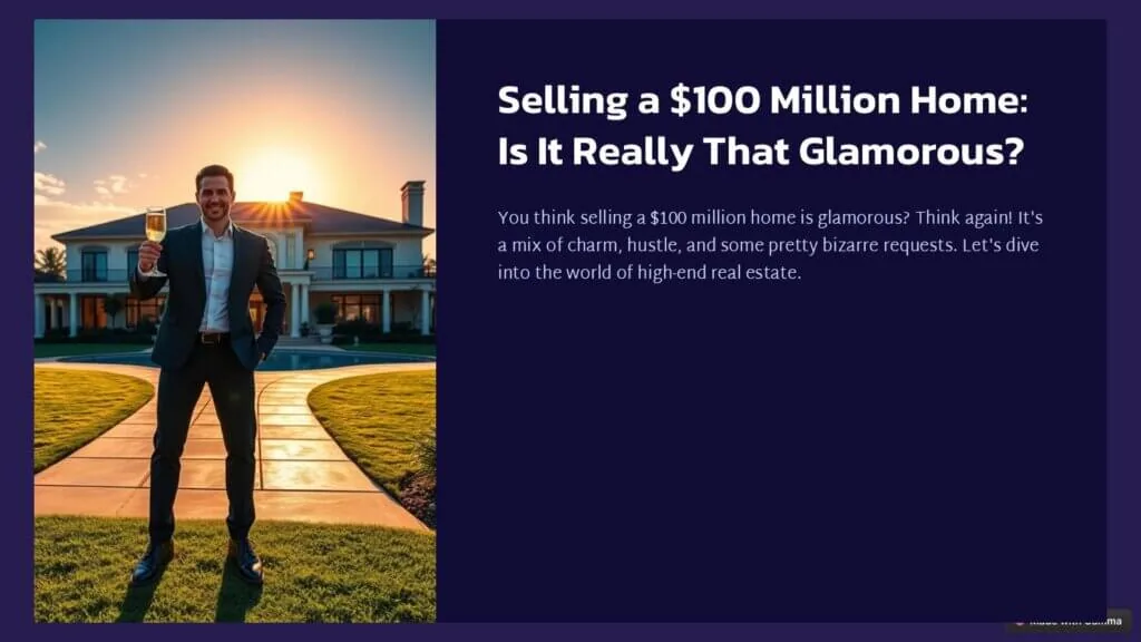 How to Sell a $100 Million Mansion