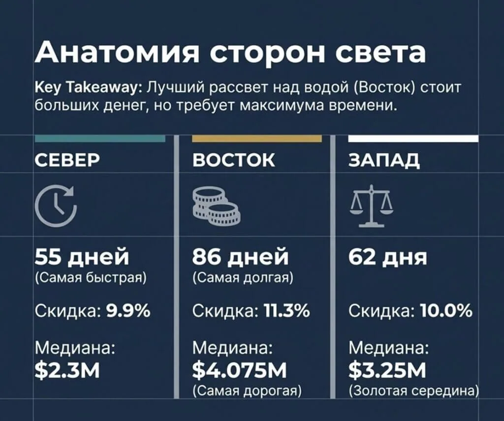 Кейстоун Пойнт: что данные MLS реально говорят о ценах, скидках и сроках продажи водной недвижимости