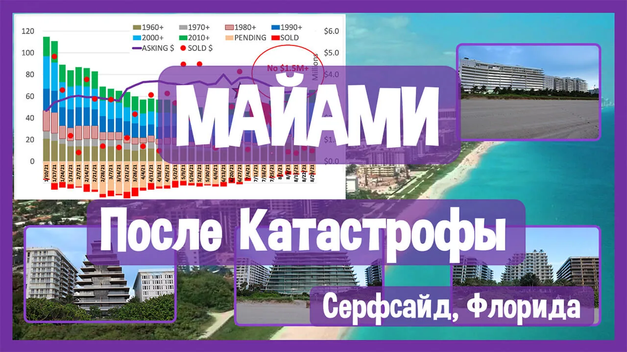 КАТАСТРОФА В Surfside: Как обрушение здания Champlain South повлияло на рынок недвижимости в Майами