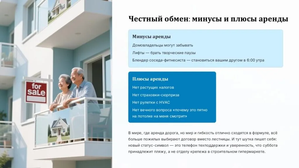Продал дом — купил свободу: почему пенсионеры во Флориде выбирают аренду