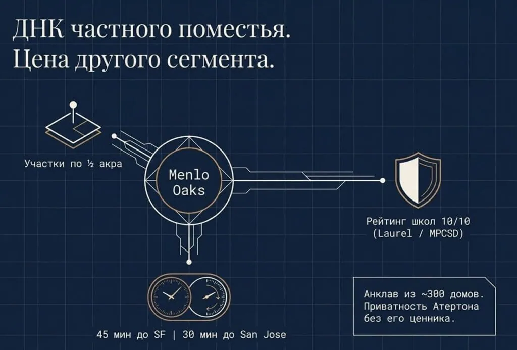 Menlo Oaks: почему этот закрытый рынок недвижимости на Полуострове живёт по своим правилам