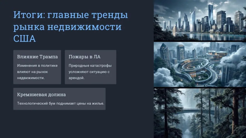 Трамп вернулся, ЛА в огне, ИИ скупает дома! Что происходит с рынком недвижимости США?