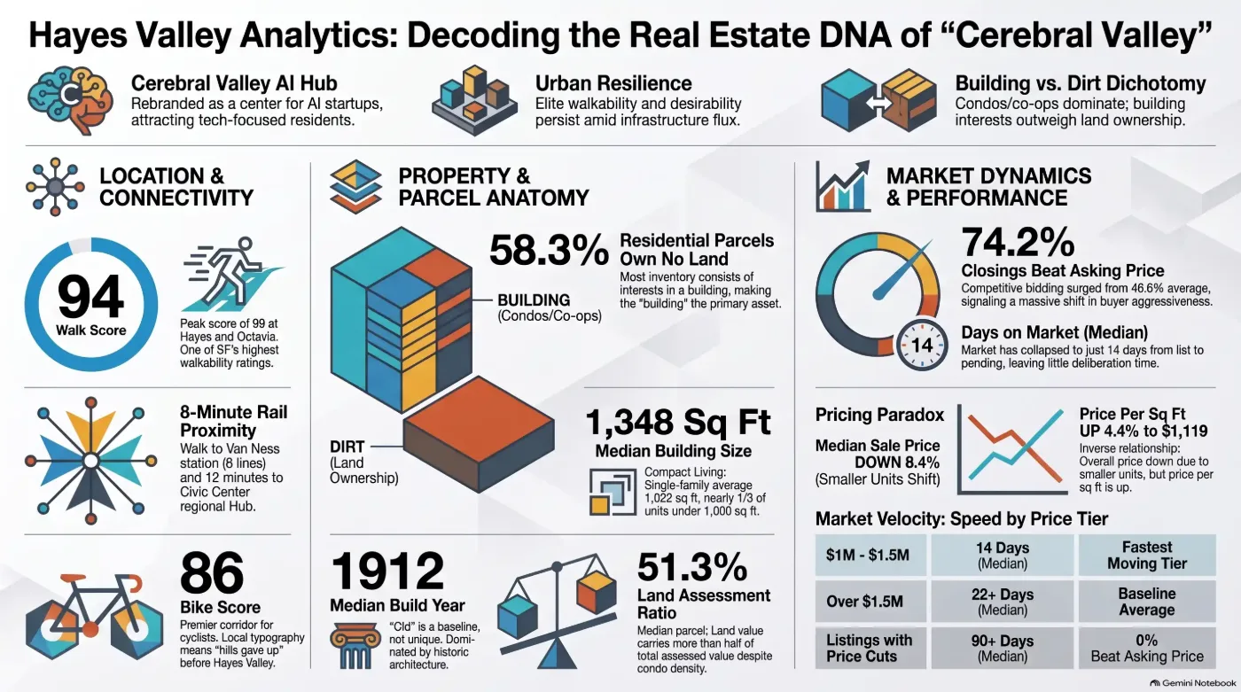 Hayes Valley Real Estate Guide: Market Trends, Walkability, and Property Analytics