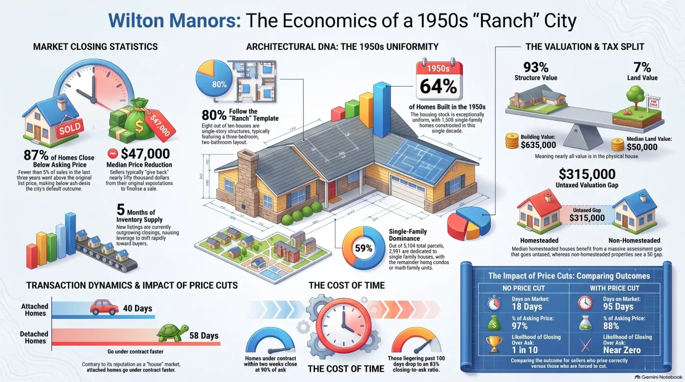 Wilton Manors Real Estate Guide: Housing Uniformity, Tax Structure, and Market Economics